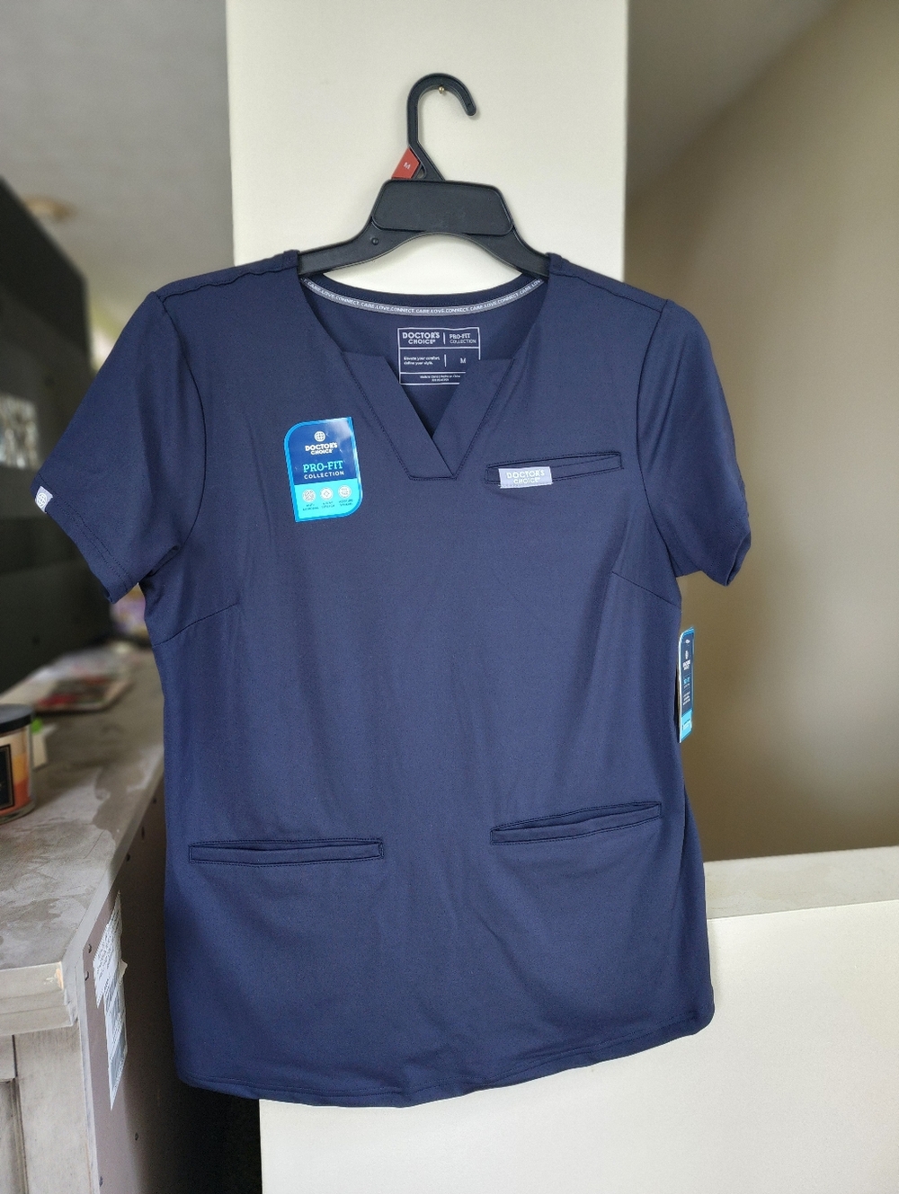 Nwt Medium Doctor's Choice Scrubs Set - Dark Gray